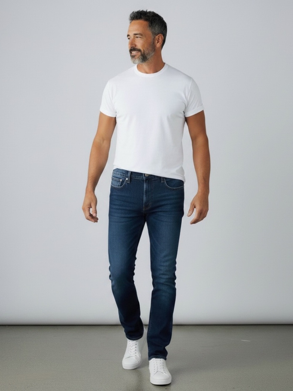 Nautica Men's Slim Straight Dark Blue Jeans